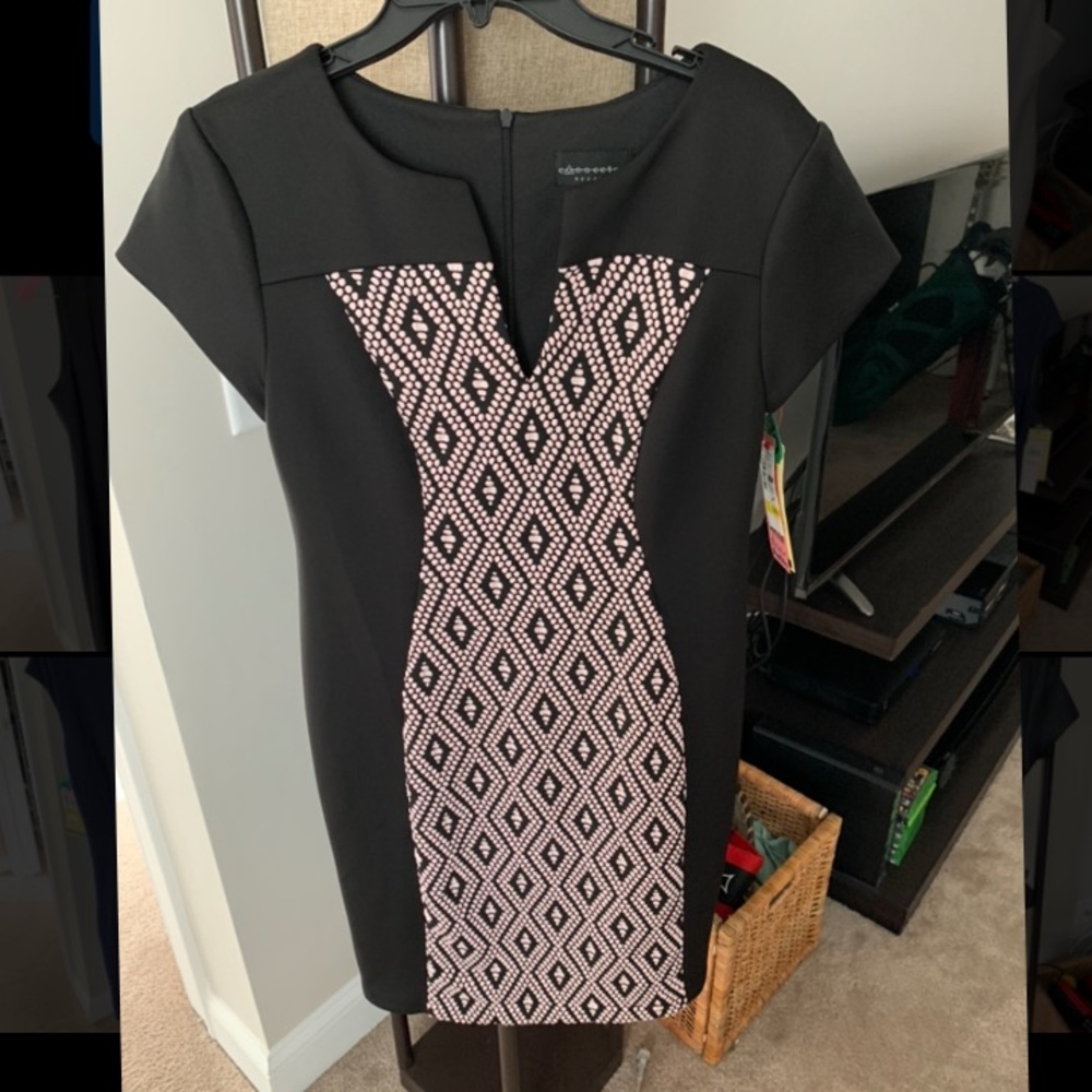 Connected Black & Pink Dress